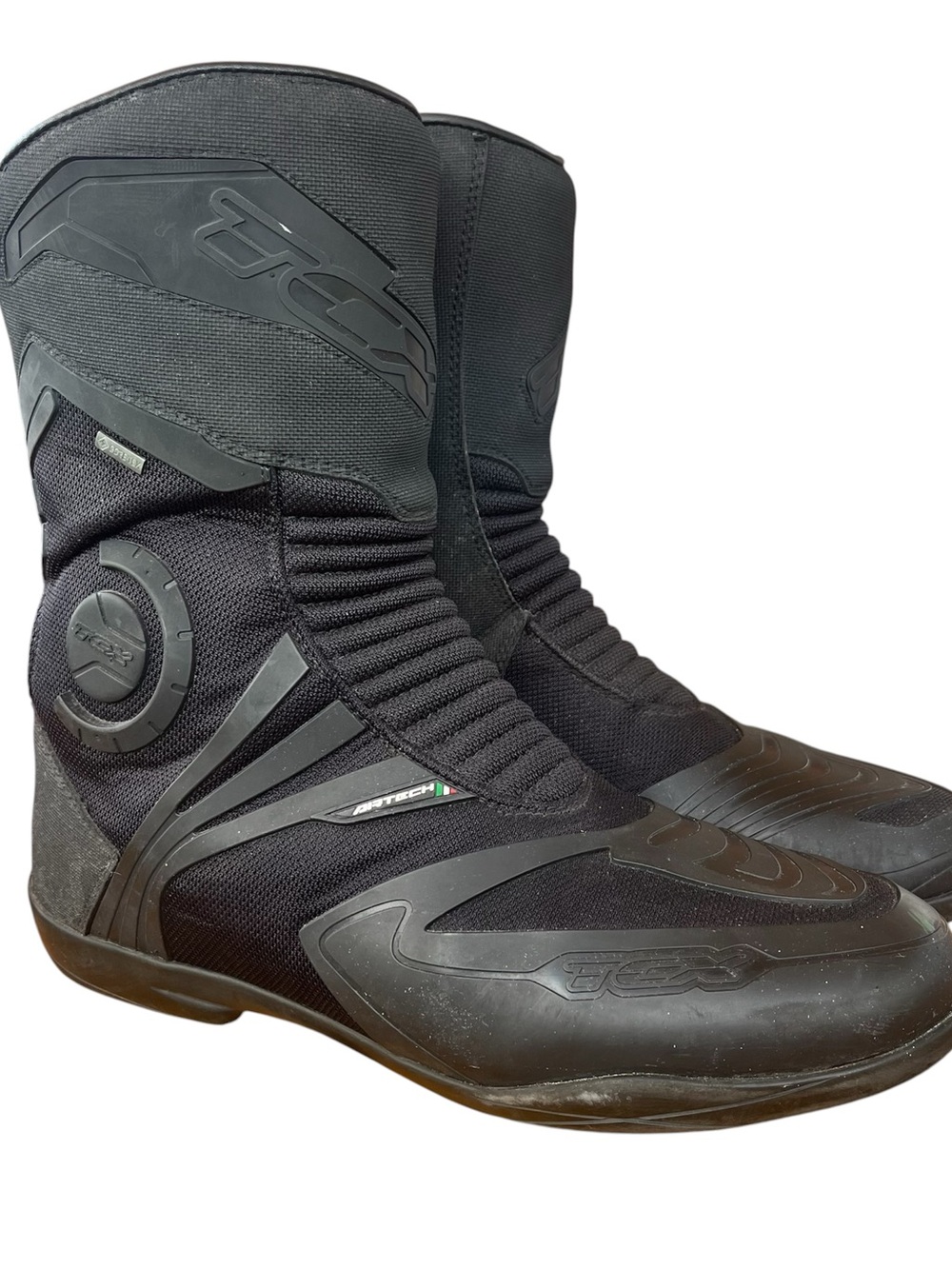 TCX Airtech Evo Goretex Black Touring Adventure Boots Men’s Size 11